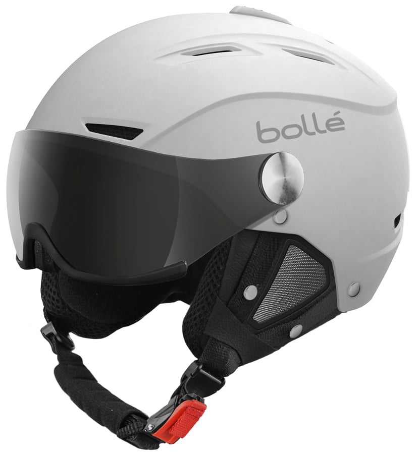 Bolle Backline Visor Ski/Snowboard Helmet XS/S Soft White Silver Gun